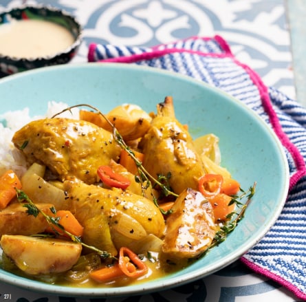 סופריטו עוף עם ירקות שורש ותפוא ברוטב לימון עם שמן זית